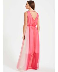 aya tulle dip dyed maxi dress