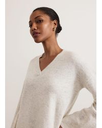 Phase Eight - Olivia V Neck Alpaca Jumper - Lyst