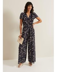 Phase Eight - Helene Floral Print Jumpsuit - Lyst