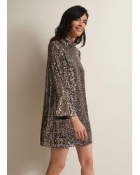 Phase Eight - Jemima Sequin Shift Mini Dress - Lyst