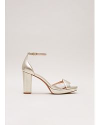 Phase Eight - 's Leather Crossover Platform Sandal - Lyst