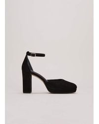 Phase Eight - Suede Platform Heels - Lyst