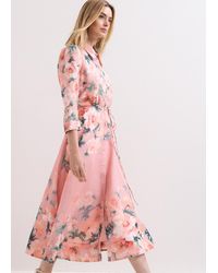 Phase Eight - Anabella Floral Shirt Midi Dress - Lyst