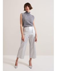 Phase Eight - 's Kenzie Pu Crop Trousers - Lyst