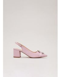 Phase Eight - Embellished Block Heel Shoes - Lyst