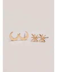 Phase Eight - 's Star And Moon Stud Set - Lyst