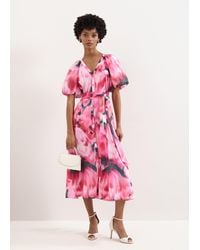 Phase Eight - Petite Caterina Floral Midi Dress - Lyst
