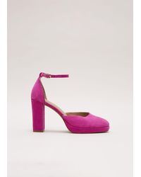 Phase Eight - Suede Platform Shoes - Lyst