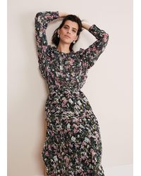 Phase Eight - Zowena Floral Chiffon Blouse - Lyst