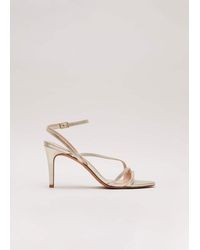 Phase Eight - Leather Barely There Strappy Sandal - Lyst