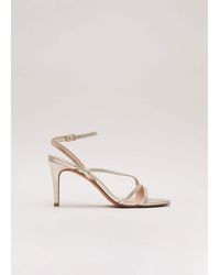 Phase Eight - Leather Barely There Strappy Sandal - Lyst