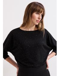Phase Eight - Cristine Batwing Sequin Knitted Jumper - Lyst