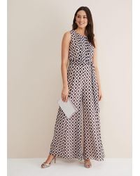 Phase Eight - Janine Geo Wide Leg Jumpsuit - Lyst