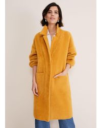 Phase Eight - Maddie Balloon Sleeve Fluffy Knit Coat - Lyst