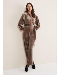 Phase Eight - Nala Velvet Jumpsuit - Lyst