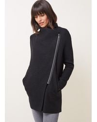 Phase Eight - Byanca Zip Knit Coat - Lyst