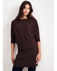 Phase Eight - Becca Batwing Knitted Mini Dress - Lyst