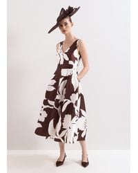 Phase Eight - Delicia Midi Dress - Lyst