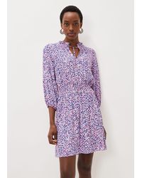 Phase Eight - Phillipa Almond Print Short Dress - Lyst