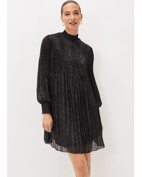 Phase Eight - Elina Metallic Plisse Dress - Lyst
