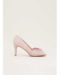 Phase Eight - Satin Twist Peeptoe Shoe - Lyst