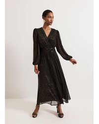 Phase Eight - Emre Shimmer Burnout Midi Dress - Lyst