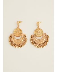 Phase Eight - 's Gold Circle Drop Earrings - Lyst