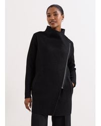 Phase Eight - Byanca Zip Knit Coat - Lyst