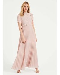 Nikia Pleated Hem Dress 