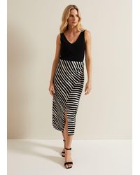 Phase Eight - Rory Jersey Printed Maxi Skirt - Lyst
