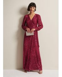 Phase Eight - Amily Sequin Maxi Dress - Lyst