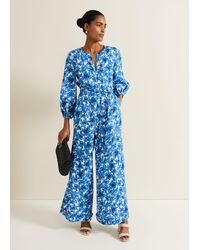 Phase Eight - 's Rosey Floral Zip Jumpsuit - Lyst