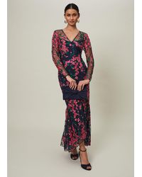 Phase Eight - 's Trisha Embroidered Maxi Dress - Lyst