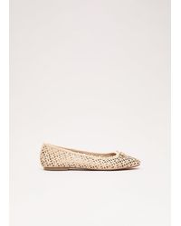 Phase Eight - Leather Cut Out Ballet Pump - Lyst