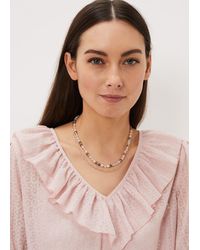 Phase Eight - Pastel Bead Layered Necklace - Lyst