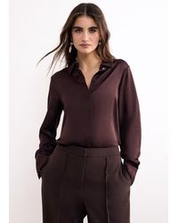 Phase Eight - Novie Satin Shirt - Lyst