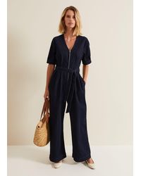 Phase Eight - Florisa Denim Jumpsuit - Lyst