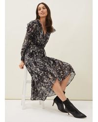 Phase Eight - Daphne Floral Wrap Dress - Lyst