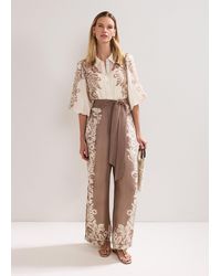 Phase Eight - Lilja Placement Floral Jumpsuit - Lyst
