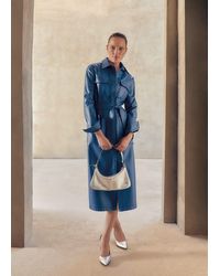 Phase Eight - Dila Faux Leather Midi Dress - Lyst