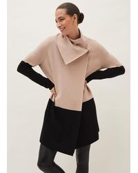 Phase Eight - Paloma Colourblock Knit Coat - Lyst