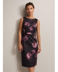 Phase Eight - Arianne Abstract Floral Scuba Dress - Lyst