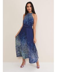 Phase Eight - Petite Clea Ditsy Midi Dress - Lyst