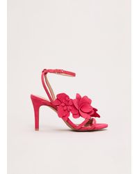 Phase Eight - Statement Floral Heeled Sandal - Lyst