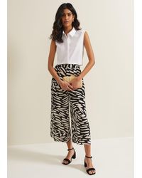 Phase Eight - 's Malaya Abstract Print Culottes - Lyst