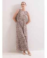Phase Eight - Petite Janine Leaf Print Jumpsuit - Lyst