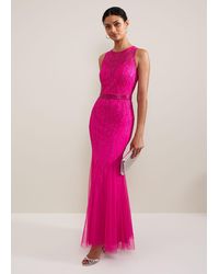 Phase Eight - Rowena Beaded Maxi Dress - Lyst