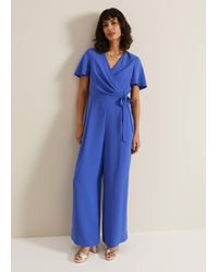 Phase Eight - 's Julissa Blue Wide Leg Jumpsuit - Lyst