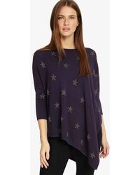 Phase Eight - Sachi Star Asymmetric Knit Top - Lyst