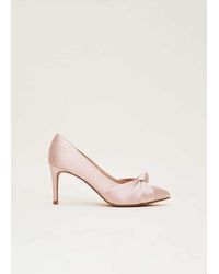 Phase Eight - Satin Knot Front Court Shoe - Lyst
